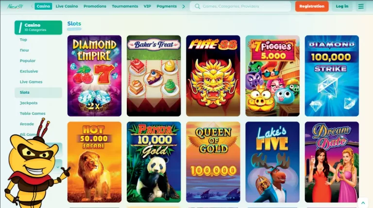 Experience the Excitement of Slot Games at Neon54 Casino!