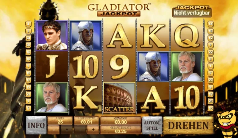 Gladiator-Spielautomat: Design und Spielablauf