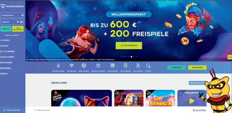 WestCasino - Entdecke die Welt des Glücksspiels